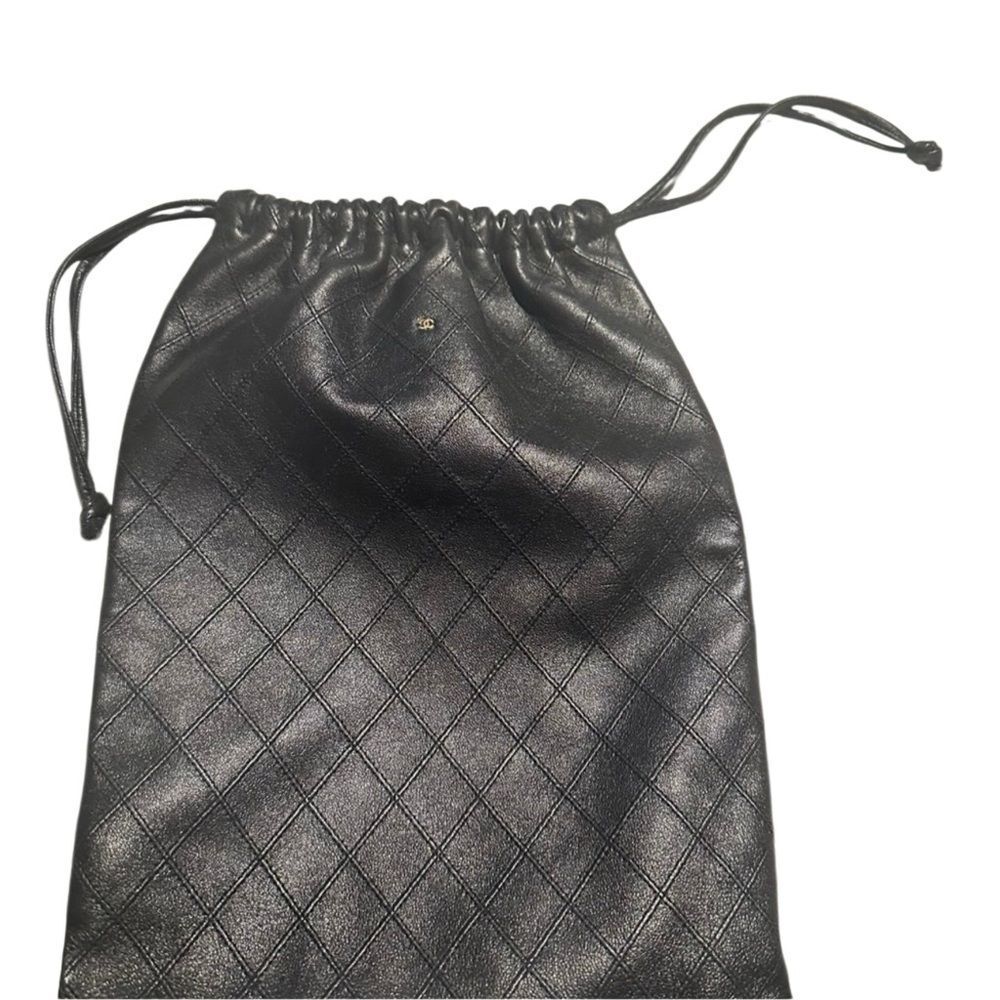 CHANEL Black Drawstring Bag - Picture 2 of 15